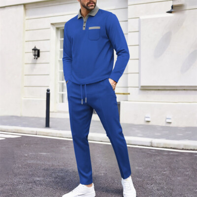 Mens Sweatsuits Piece Sport Tracksuit Jogger Sweat Suits