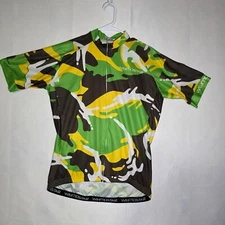 Weimostar Cycling Jersey Men’s XXL Camo Short Sleeve Full Zip Bike Shirt Polyest