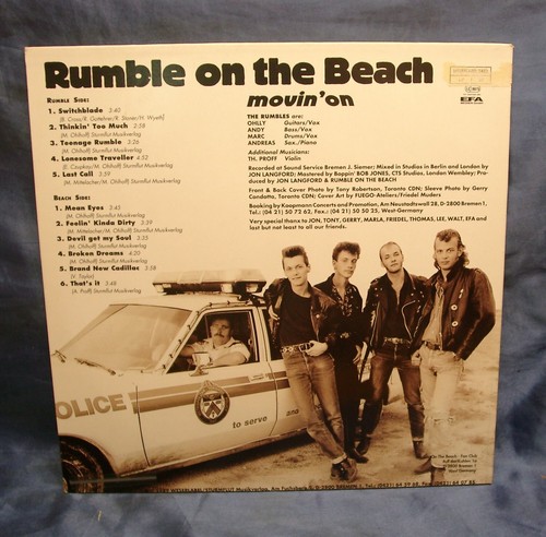 Rumble On The Beach - Movin´On LP Vinyl Schallplatte - Bild 2 von 2