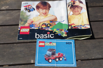 Lego Bauanleitung 1106 Basic (4 Modelle ) + 6424 LKW sehr guter Zustand