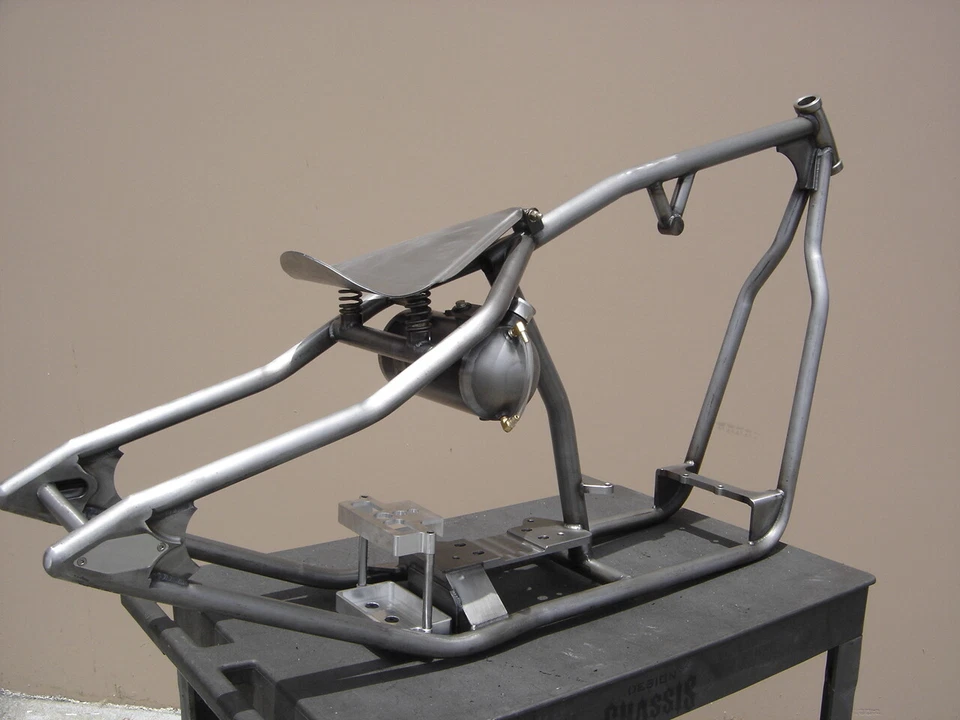 Cuadro rígido Tinworksinc Wishbone 200 mm Bobber/Chopper HECHO EN EE. UU. Foto 4 de 4