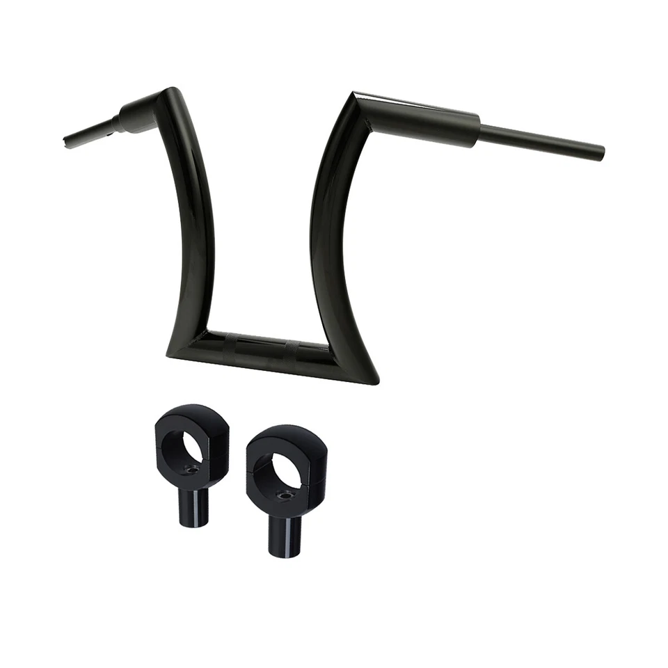 Manillar colgante de 16" Rise 2" Ape con elevadores de 3,5" apto para Harley Sportster Softail  Foto 4 de 4