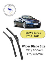 WIPER BLADES FOR BMW 3 SERIES 2010-2013 (E93 FACELIFT) CONVERTIBLE