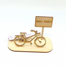 Geldgeschenk zum Reisen, Gute Fahrt, Führerschein, Traktor Motorrad Fahrrad Holz