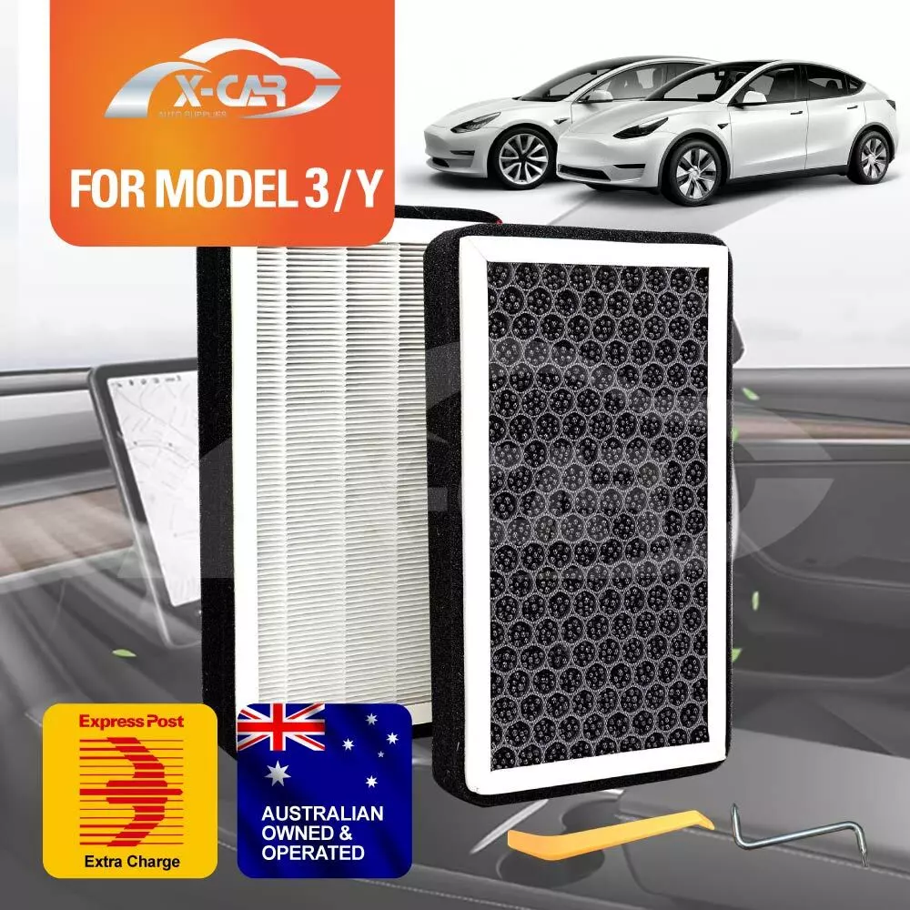 Tesla Model 3 Y Air Filter HEPA Activated Carbon Charcoal Cabin Replacement