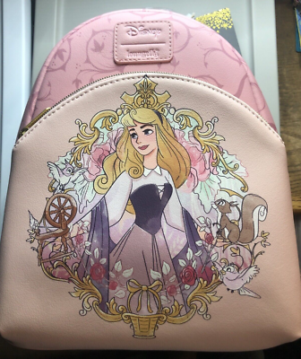 Loungefly Disney Sleeping Beauty Aurora Briar Rose Filigree Mini Backpack  NEW