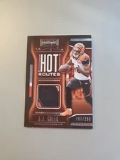 A.J. GREEN 2018 PANINI PLAYBOOK HOT ROUTES GAME USED JERSEY #/299 DVS 3882