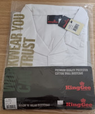 KING GEE - Wash 'n' Wear Dustcoat - White - Size 112