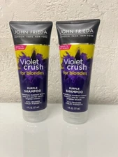 John Frieda Violet Crush for Blondes, Purple Shampoo 6 fl oz - 2 Pack