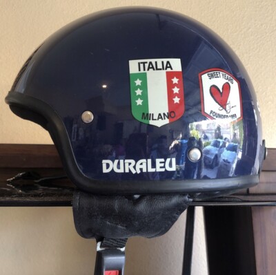 Blue Helmet Duraleu Sweet Years Safe Motocycle Scooter Bike Biker Blue  Medium