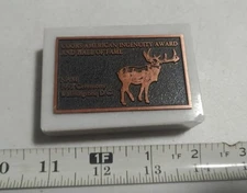 Vtg 1991 Coors American Ingenuity Award Hall of Fame NAM Washington Paperweight