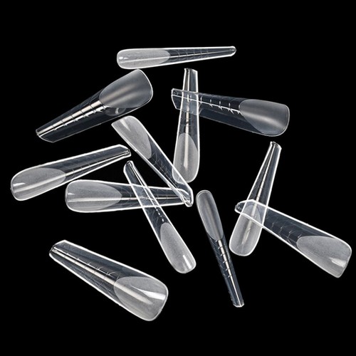 120Pcs Poly Dual Forms Nail Gel Quick Building Mold Tips Nail Extension ...