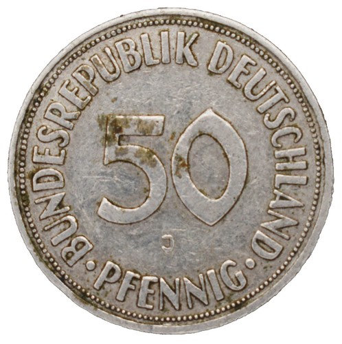 1954 J GERMANY - 1 DEUTSCHE MARK - COPPER-NICKEL - German Eagle