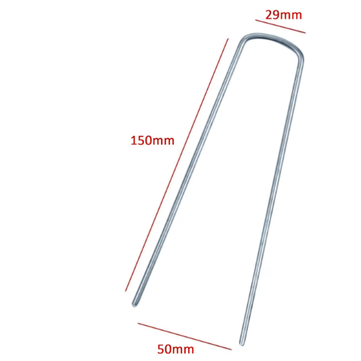 Weed Control Fabric Stakes U Shaped Turf Pin Ground Staples Tent Pegs