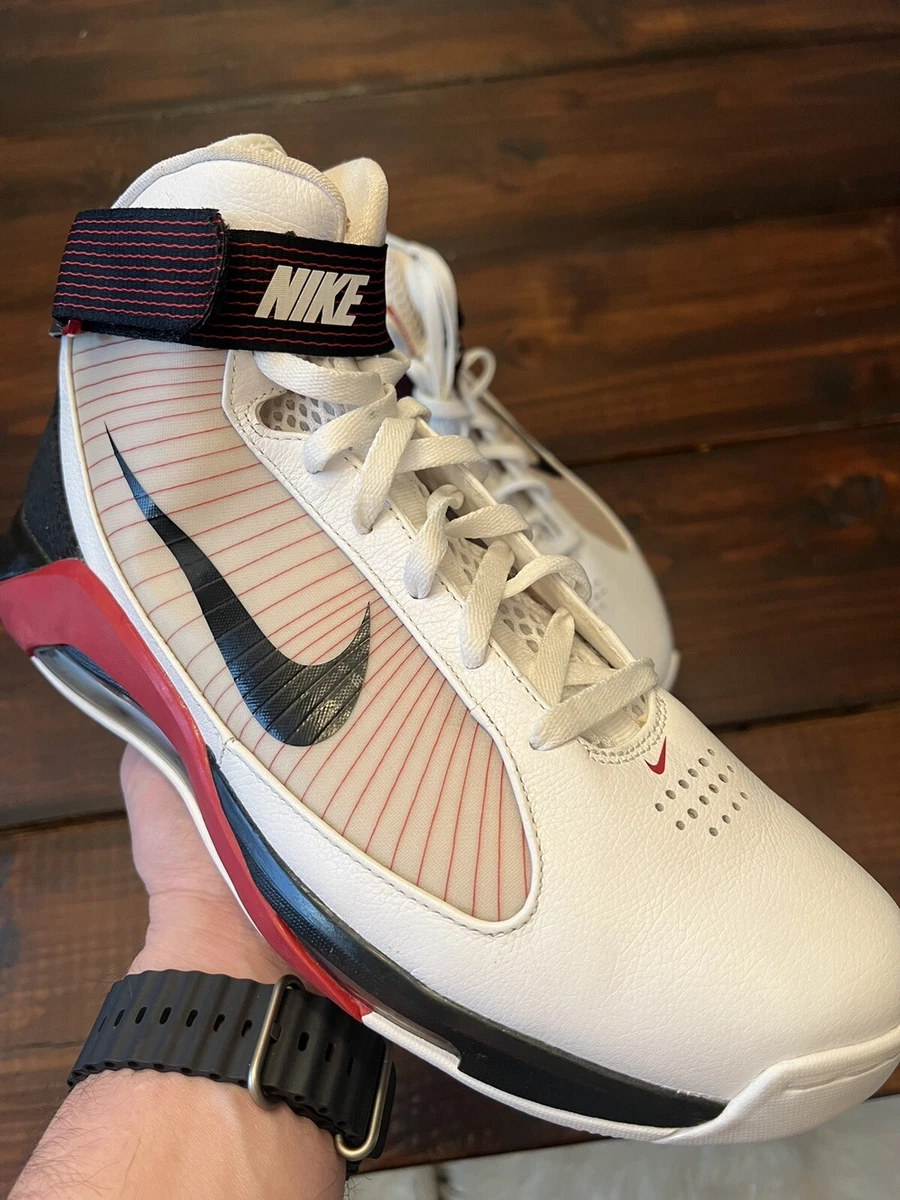 Nike Hypermax White Varsity Red 2009 Europe Basketball Shoes Sz