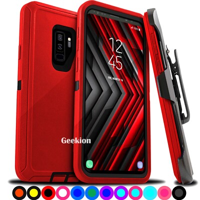 For Samsung Galaxy S9 | S9+ Plus Shockproof Protective Hard Case Belt Clip  