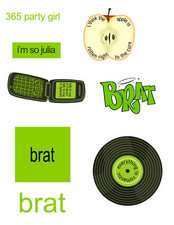 Charlie XCX Brat Sticker Pack