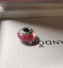 Charm Pandora Vetro Murano Rosso Sfaccettato Scintillante