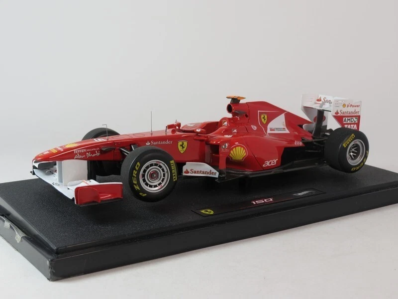 Hot Wheels Elite Ferrari 150 Italia #5 Fernando Alonso Turkish 2011 1/18 W1198 - Immagine 3 di 4