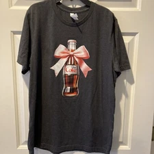 New-Large Diet Coke - Classic Bottle With Pink Coquette Bow T-Shirt