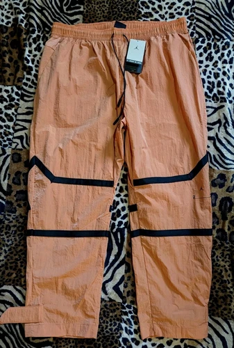 new JORDAN JUMPMAN 23Engineered Orange Track Suit Pants Nike DV7699 Men XXL #c93