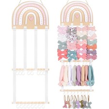 Headband Holder Bow Holder for Girls Hair Bows,Rainbow Hair Accessories Organ...