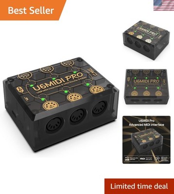 High-Precision MIDI Interface: 3-in-3-Out Connectivity for Enhanced Performance