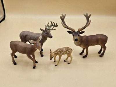 Deer Animal Toy Figure Lot - Schleich, Safari, ToyMany, Tree House Kids
