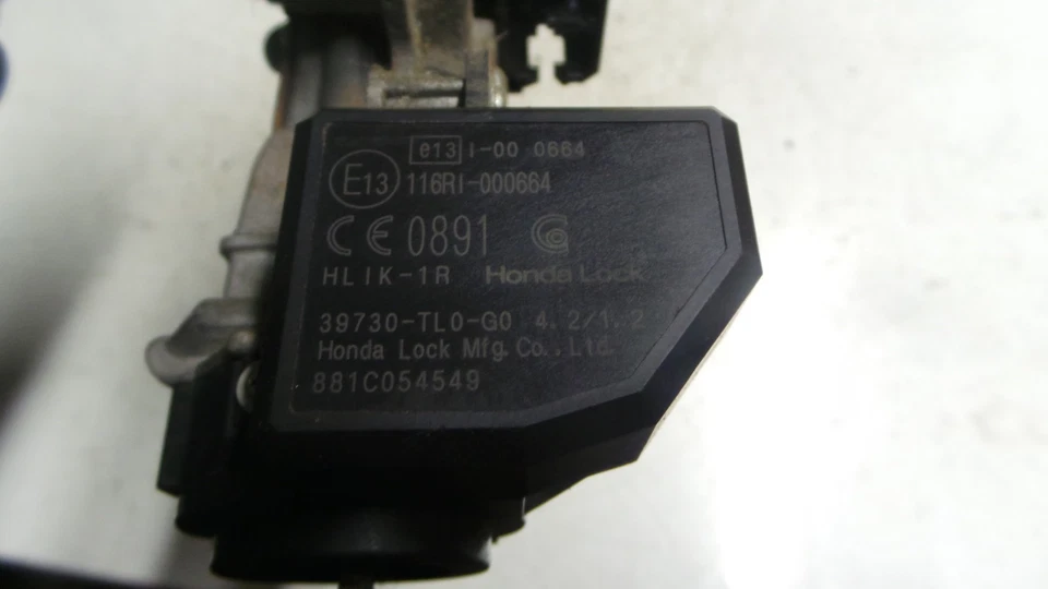 2009 HONDA ACCORD ES GT 4DR MK8 SALOON IGNITION BARREL WITH KEY 39730-TL0-G0 - Image 4 of 4