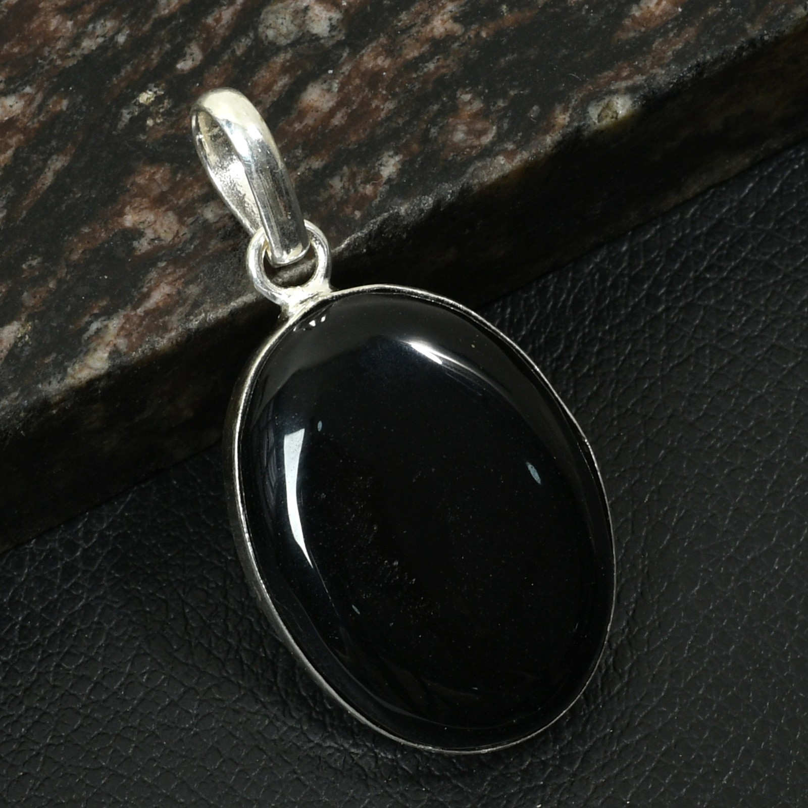 Black Onyx Gemstone Ethnic Handmade Pendant Jewelry Gift For Women 2