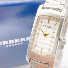 Orologio BURBERRY 5420-H30695 Donna Argento Quadrato Nova Quadrante Quadrante Quadrante Quarzo 5,51"