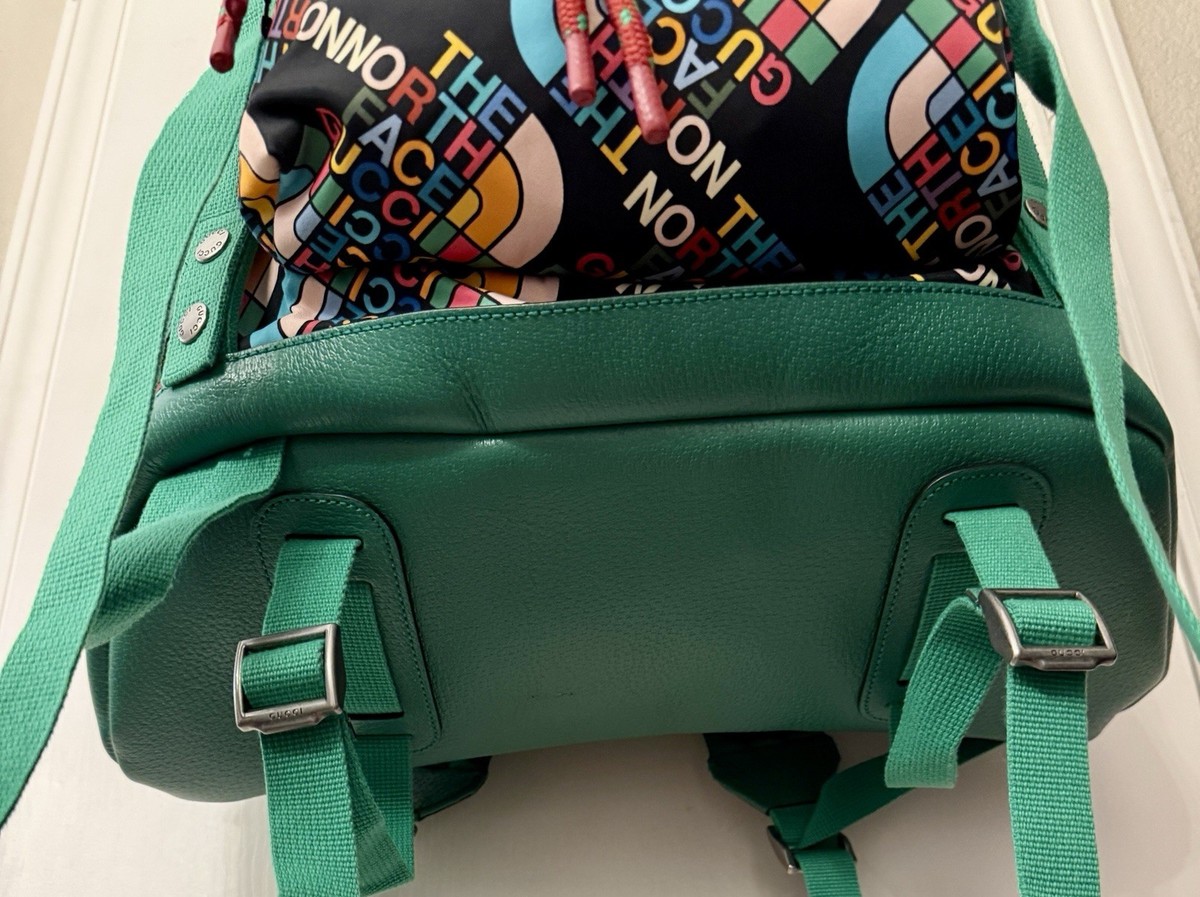 GUCCI GUCCI x THE NORTH FACE collaboration Backpack Gucci x The North Face Large Backpack - Black/White | eBay main image 3