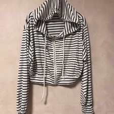 Stripe Hoodie, Free Size, Casual Style, Good Condition