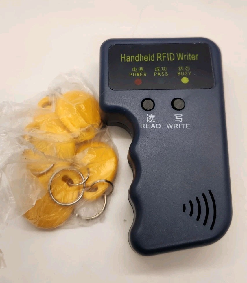 125KHz HANDHELD RFID FOB & CARD COPIER READER WRITER DUPLICATOR w