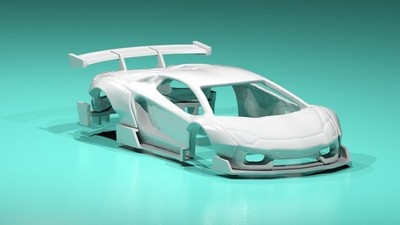 Hyper Dynamic Wide Body Kit for Hot Wheels Lamborghini Aventador - Resin