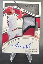 2023 Panini Immaculate Masyn Winn RC Auto Patch St. Louis /80 Card #14