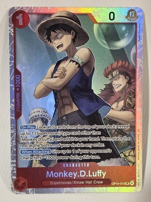 Monkey.D.Luffy - OP14-013 OP14-013 The Azure Sea's Seven Foil