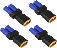 4pcs XT60 Male to EC5 Female Plug Connector Adapter for LiPo Battery...