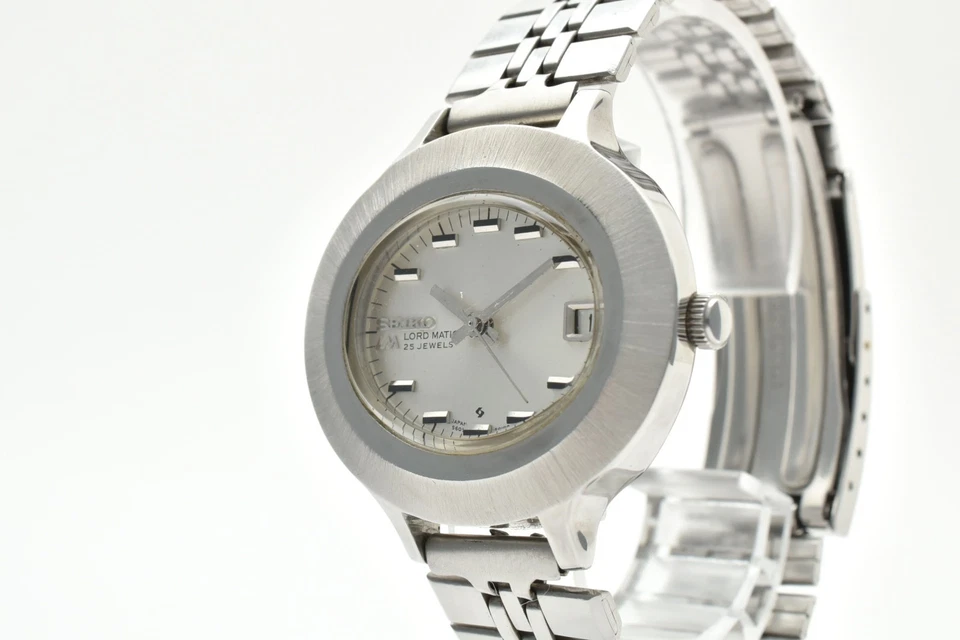 [Casi COMO NUEVO] SEIKO Vintage LM Lord Matic 5605-5010 1970 Reloj Automático Ovalado para Hombres Foto 3 de 4