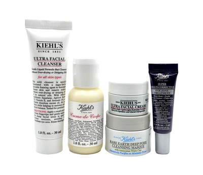Kiehl s Ultra Facial Cream Deep Pore Mask Eye Zone Creme de Corp 5-Pc Travel Set