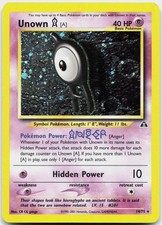 Unown [A] 14/75 Holo Rare Neo Discovery Pokemon Moderately Played on eBay