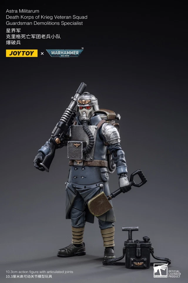 JOYTOY Warhammer 40K 1:18 Astra Militarum Корпус Смерти Крига Отряд Ветеранов - Изображение 4 из 4