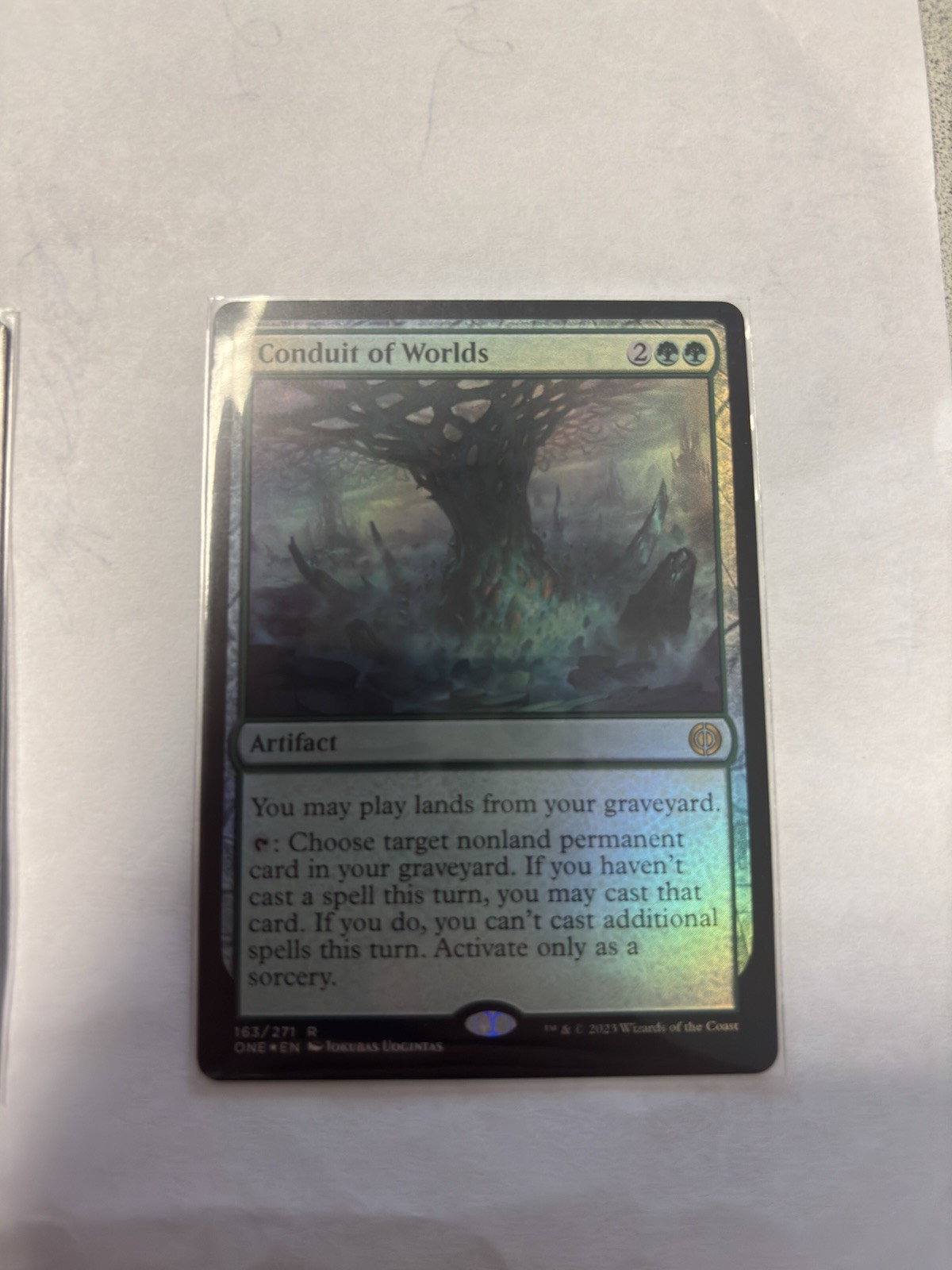 Phyrexia All Will Be One Foil Conduit of Worlds MTG Card
