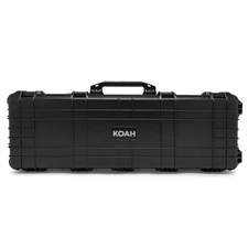 Koah 44 Weatherproof Roller Rifle Hard Case Customizable Foam (Black) RUGGED
