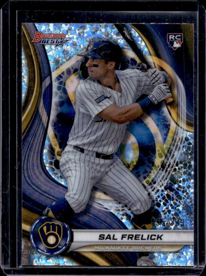 2024 Bowman's Best Sal Frelick RC Mini-Diamond Refractor Rookie #55/299 Brewers