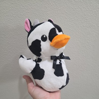 Duck Cow Print Plush 2024 Easter Way To Celebrate 8  Soft Rubber Duckie Plush 