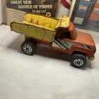 Vintage 1980's Tonka Construction Dump Truck Orange Yellow Pressed Steel Collect