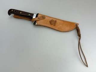 Bellissimo coltello auto Puma con fodero con scritta