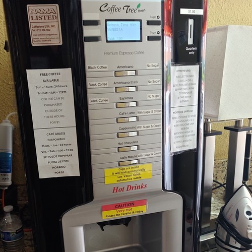 Coffee Tree Bean VENUSTA Commercial Hot Drinks Vending Machine, LED, Coin-Op