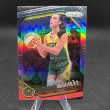 Panini 2025 Silver Prizm Parallel Nika Mühl #127 Seattle Storm Basketball Card